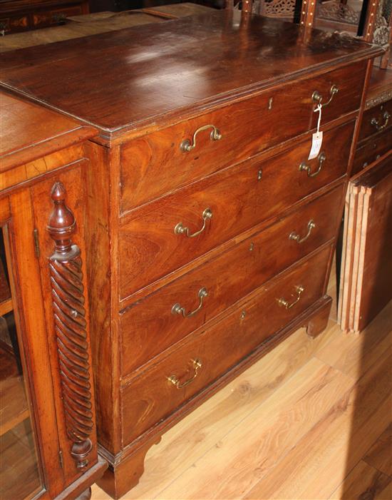 A George III mahogany chest, W.3ft 2in.